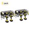 2-Pack Heavy Duty Power Tool Organizer Wall Mount – 3-Tier Metal Drill Holder Rack for Garage, Workshop, 100 lb Capacity (16.73” x 7.87” x 7.87”)